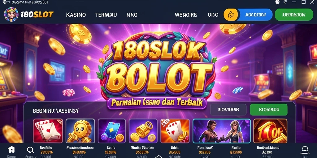 Screenshot dari gameplay menarik 180SLOT dengan variasi slot.