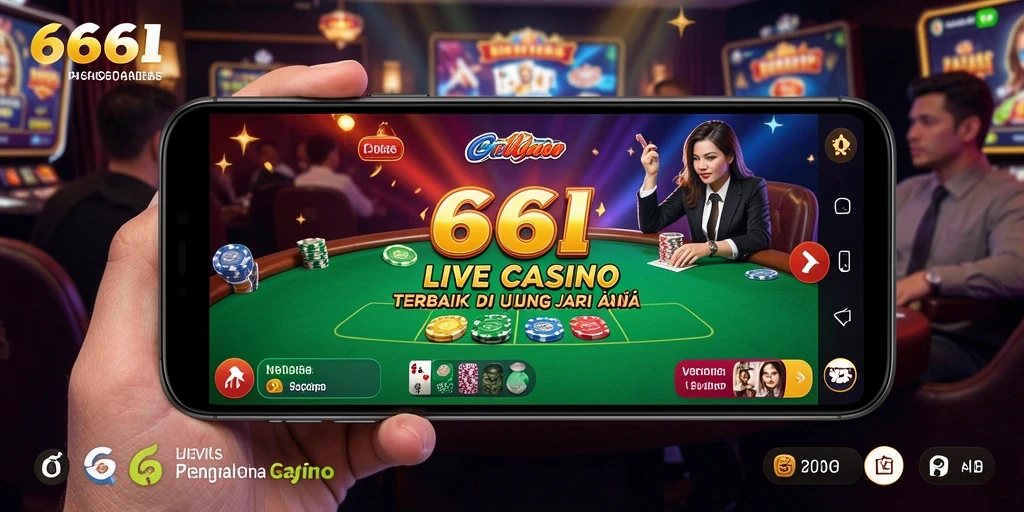 Screenshot utama 666I menampilkan dealer langsung yang sedang beraksi.