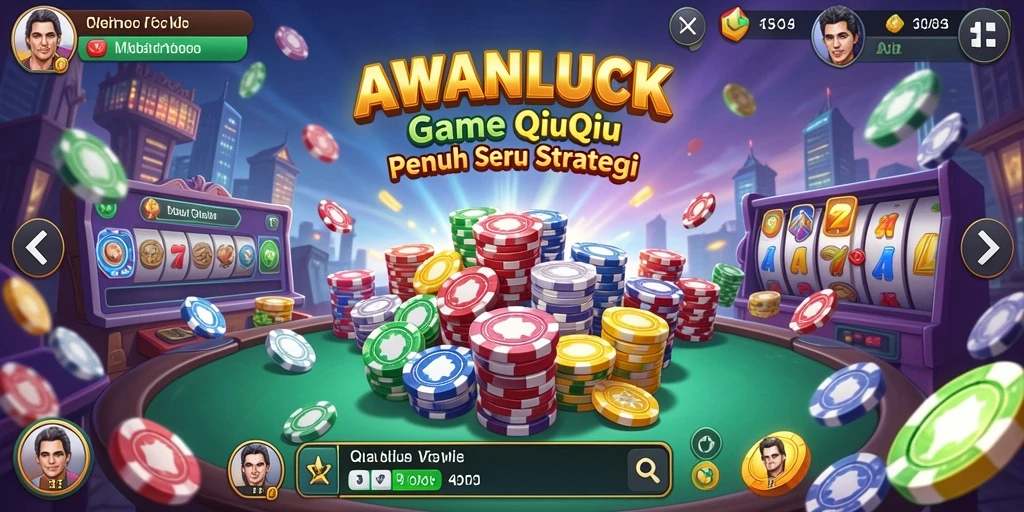 Tampilan gameplay menarik dari AWANLUCK dalam suasana QiuQiu.