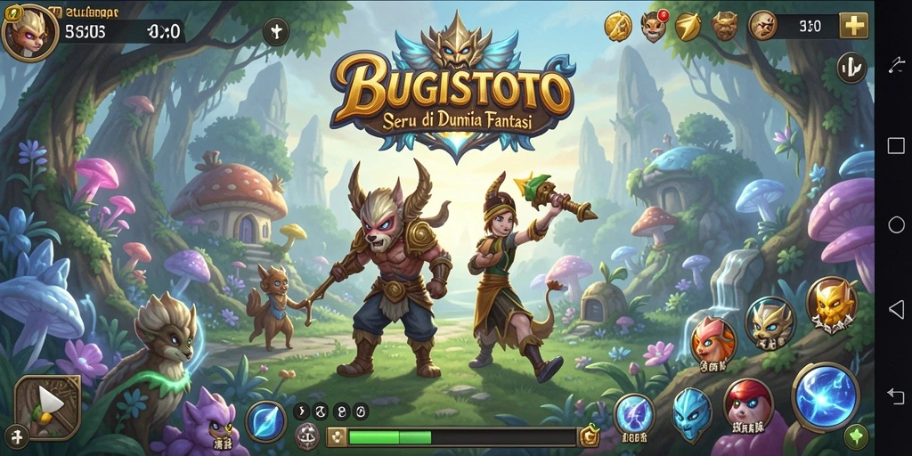 Gameplay seru di dunia fantasi BUGISTOTO.