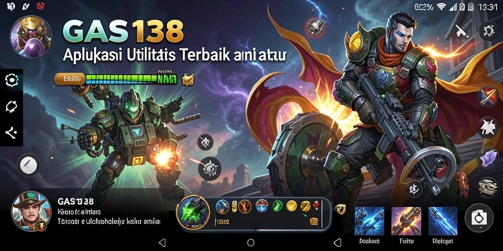 Screenshot utama GAS138 menampilkan antarmuka pengguna yang sederhana dan mudah dipahami.