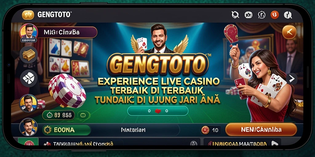 Screenshot gameplay GENGTOTO yang menunjukkan interaksi langsung dengan dealer.