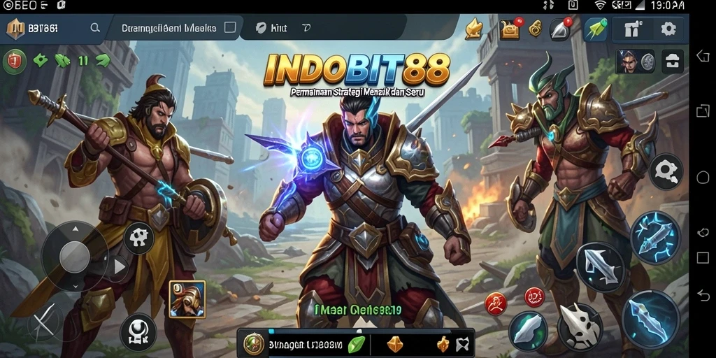 Tampilan gameplay INDOBIT88 dengan strategi menarik dan grafis berkualitas.