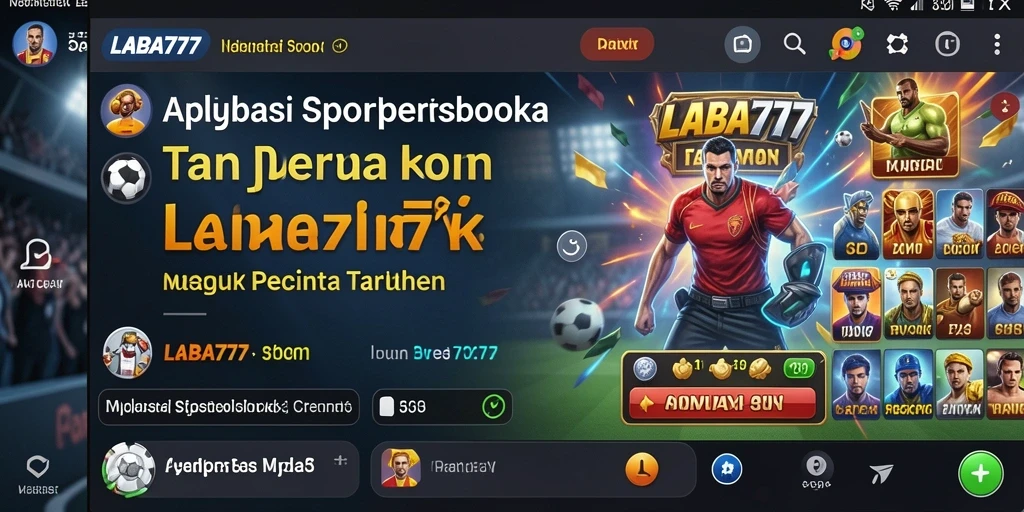 Tampilan antarmuka LABA777 yang menarik saat taruhan olahraga.