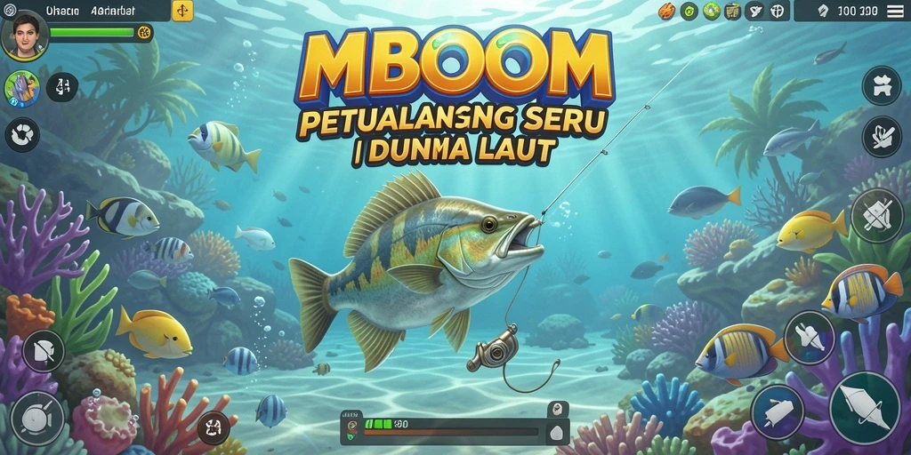 Tangkapan ikan yang luar biasa dalam gameplay MBOOM.