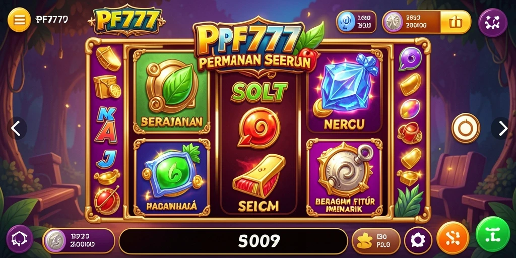 Screenshot tampilan gameplay Slot PF777 yang menarik.