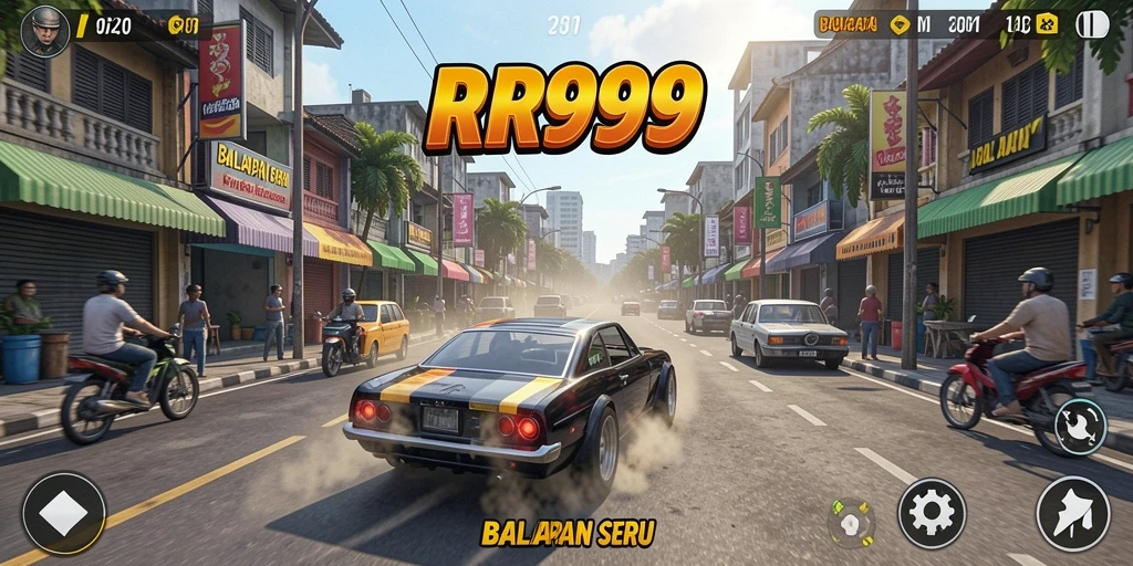 Gameplay balap seru dan adrenalin tinggi di RR999.