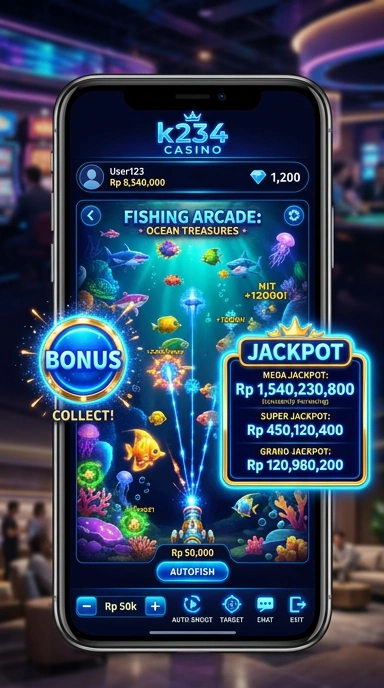 Tampilan utama aplikasi k234 yang intuitif dan mudah digunakan.